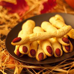 Scare your friends with these spooky witch finger treats