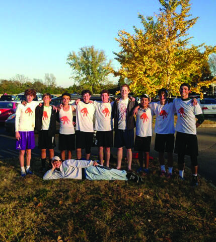 Members of the Spartan Ultimate Frisbee team pose during the Vanderbilt Youth Classic in Murfreesboro