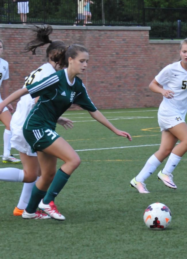 Rachel Wilkes in action against Hutchison.