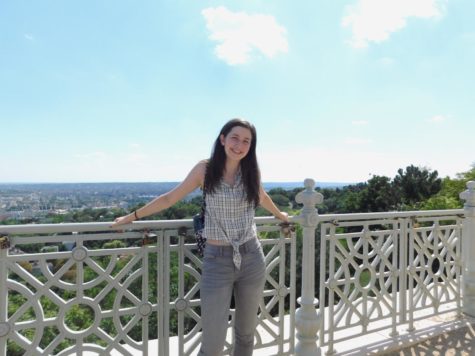 Kathryn Haynes (12) enjoys the view in Budapest.