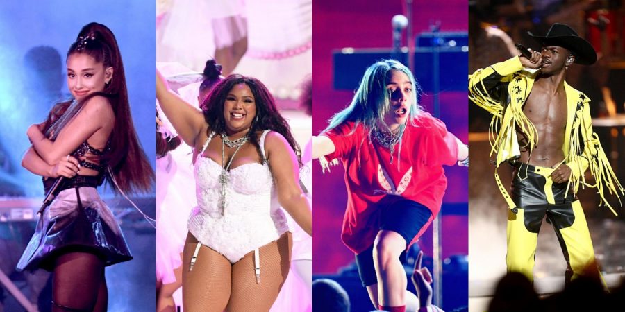 (Left to right) Ariana Grande, Lizzo, Billie Eilish, and Lil Nas X, and countless other celebrities meet for “the biggest night in music,” the Grammys. Billie Eilish, Lizzo, and The Chemical Brothers were among some of the top award winners of the night.