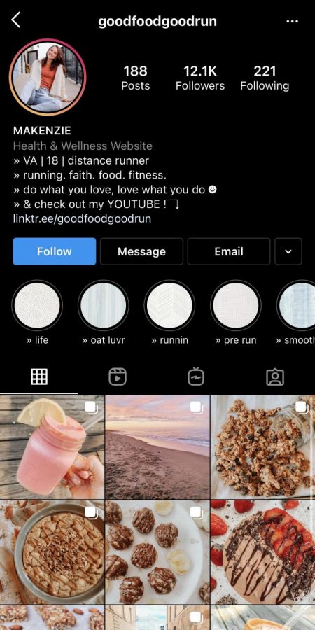 A distance runner learned through running how important it is to have the right foods, and in order to inspire others to be healthy, she created the Instagram account @goodfoodgoodrun. She prides herself for having a page that promotes healthy and enjoyable lifestyles.
