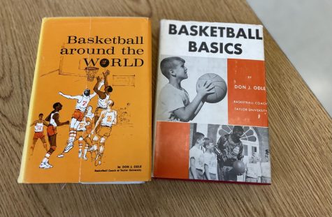 Remnants of Mr. Odle’s classroom items stay behind in Mr. Bateman’s classroom. Among them are “Basketball around the World” and “Basketball Basics”— two books written on coaching by Odle’s grandfather.
