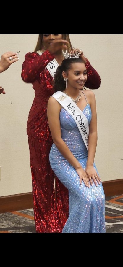 London Haines (10) is crowned Miss Chester County’s Outstanding Teen by the former Miss Tennessee Outstanding Teen. Haines started competing in pageants after the COVID-19 pandemic as a way to break out of her shell.