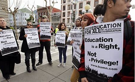 While some believe affirmative action is necessary for diversity, others believe it threatens students ability to get accepted into a school. Protesters demanded the right for education in belief that affirmative action may hinder this right.