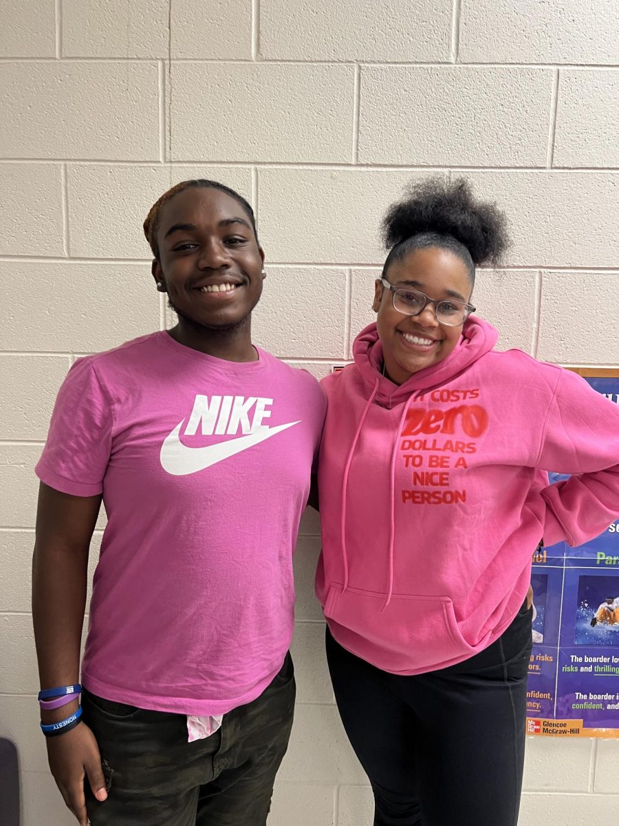 Jadarekko Austin (10) and Kayla Burton (10) have similar goals and ideas when it comes to helping their grade. The pair was elected by the sophomore class to be their class officers.
