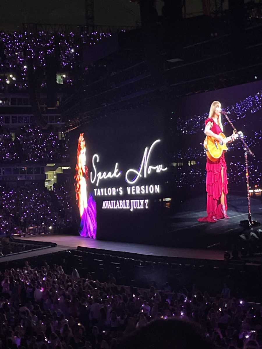 On the first night of Nashville’s Eras Tour shows, Taylor Swift announced “Speak Now” (Taylors version). Since then, Swift also announced “1989” (Taylors version) on Aug. 9th. 