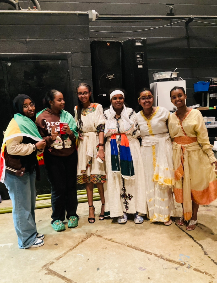 Students dress in cultural attire during White Station High School’s cultural night. The Strive Together Club hosts and participates in events that promote cultural inclusivity and expression.