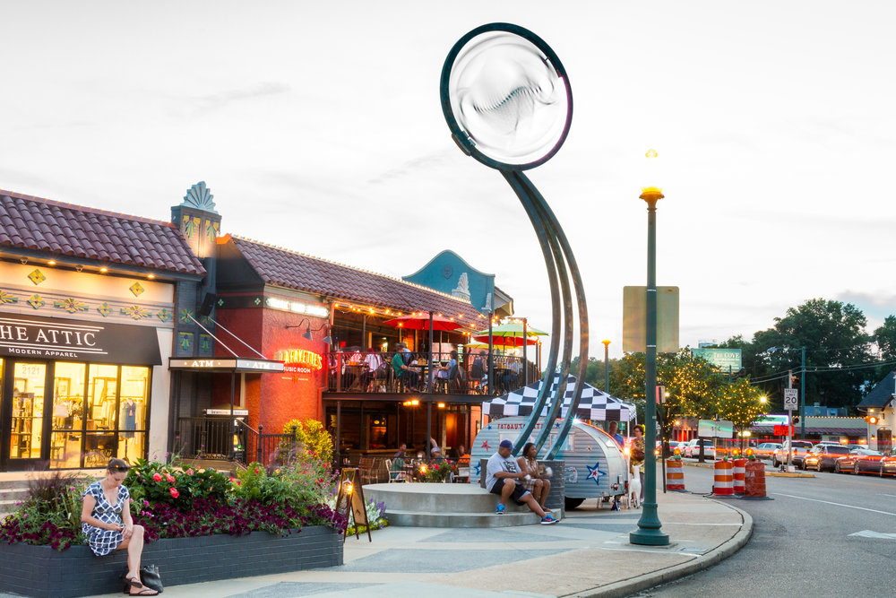 Vibrant rhythms echo through Overton Square in Memphis, Tennessee, where historic charm meets modern allure. Amidst the lively atmosphere, students find their rhythm, blending entertainment productions like concerts and comedy shows with interconnected restaurants and shops