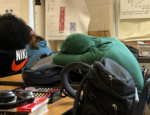 Students experiencing senioritis can be seen putting their heads down and sleeping during class. Senioritis makes some students feel unwilling to participate in class.