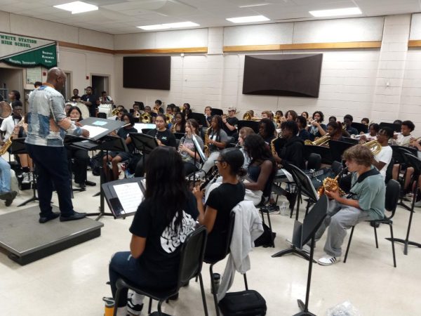 Cozbia Smith is the new White Station High School band director. Band practices are held by Smith four days a week from 3 p.m. to 6 p.m. 