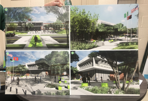 Principal Carrye Holland believes a physical environment can create a positive learning space that encourages students to think about their future. Although it may take some time before the vision becomes a reality, Holland hopes to renovate areas such as the school's exterior.