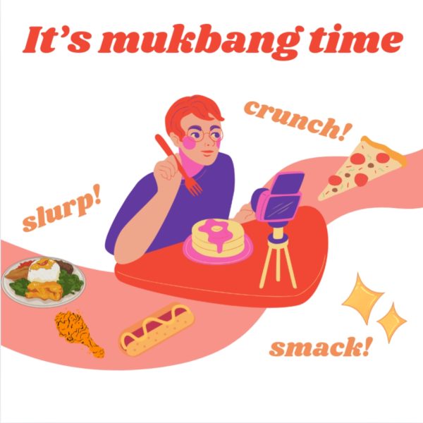 Many people watch mukbangs for the auditory pleasure it brings them, while also the visual effects of watching someone eat the food. Mukbangs main food course is structured around junk food and fast food.