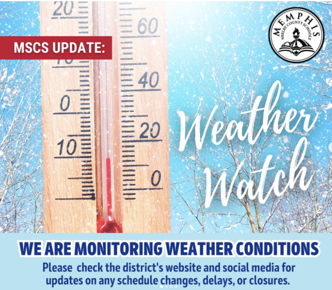 Many students stormed to the comment section after viewing this post created by Memphis Shelby County Schools. Many complained about the harsh weather conditions and stated their concerns about driving on slippery roads. 
