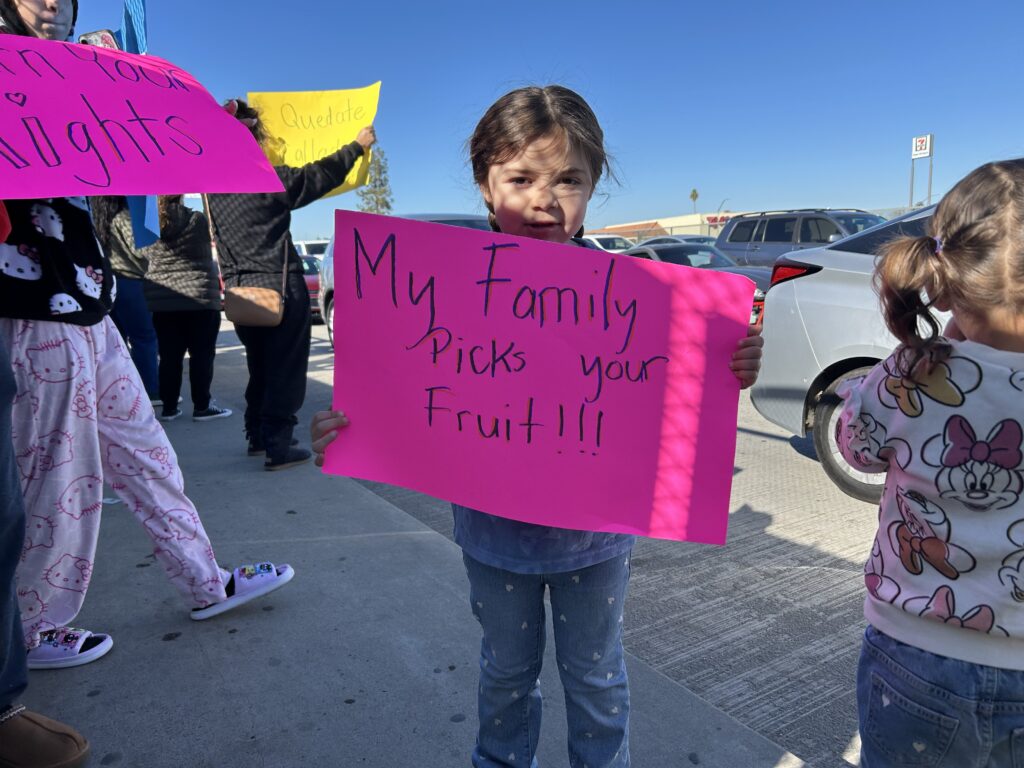 Due to recent immigration raids, a protest arose on Ming Ave and Wible Road, and protesters were seen on Highway 99 overpass bridge. Many residents came out to show the communities and immigrants their support to discourage Border Patrols.