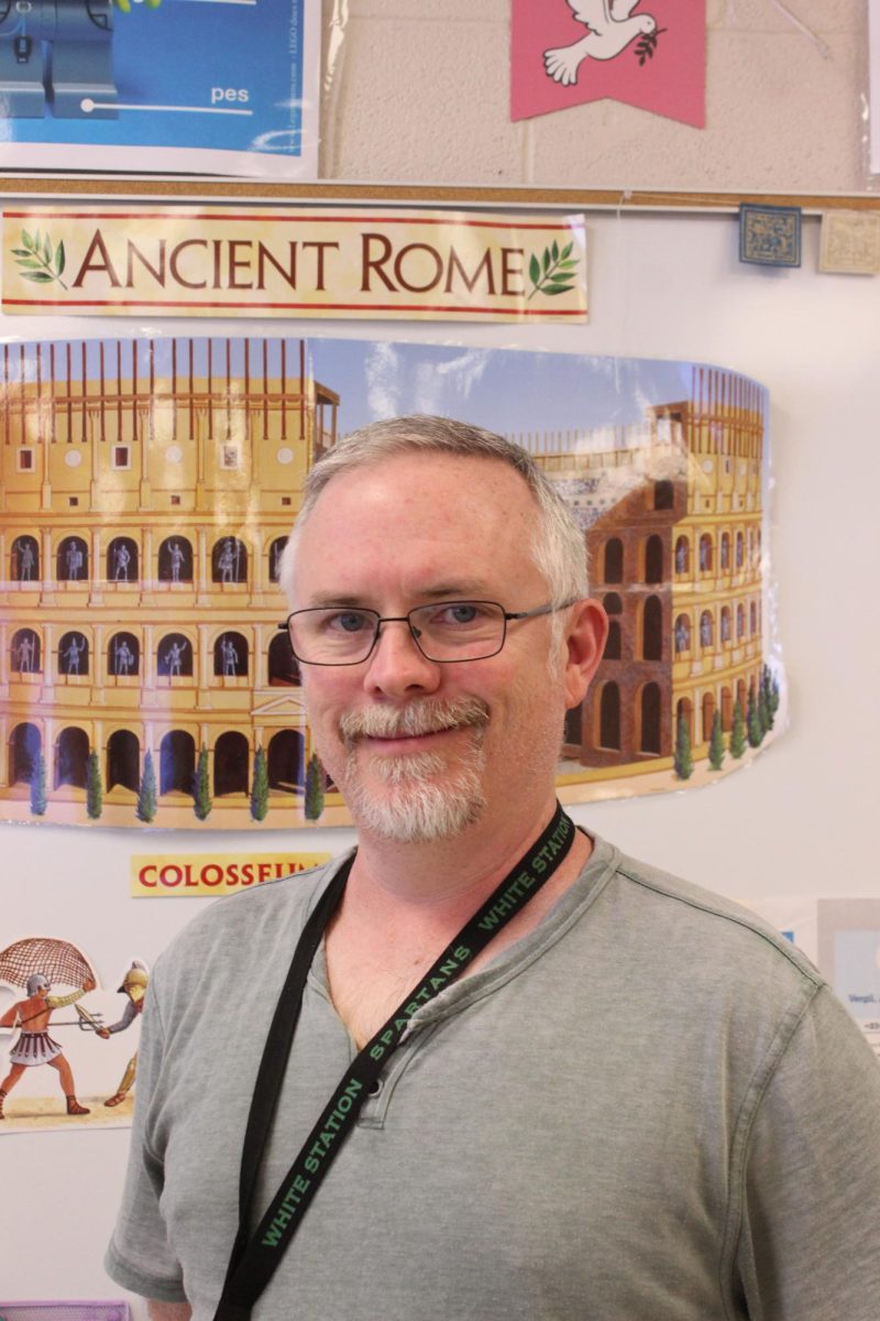 Michael Garcia has been working at White Station High School for two years. Garcia teaches Latin I, II, III and IV, AP Latin, and Humanities.