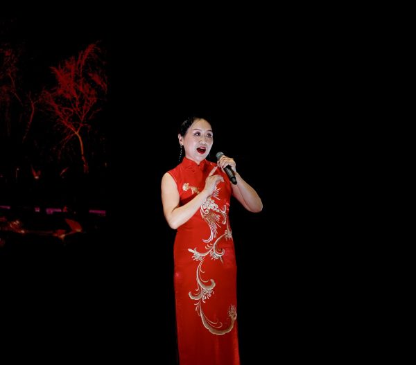 Cui sings at the Memphis Chinese Community Center for the 2025 Lunar New Year celebration. She has performed several times, ranging in locations from the Rose Theater to the FedExForum to the Advanced Placement (AP) grading convention.
