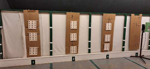 The White Station High School’s Army Junior Reserve Officer Training Corps (AJROTC) building’s marksmanship range before Christopher Kirkland (12) renovated it for his Eagle Scout project. Scouts must complete a service project as one of the requirements for ranking up from Life to Eagle.
