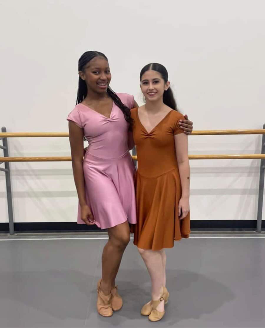 Rhyan Parker (10) poses at a dance rehearsal. She has been doing ballet since she was two years old.