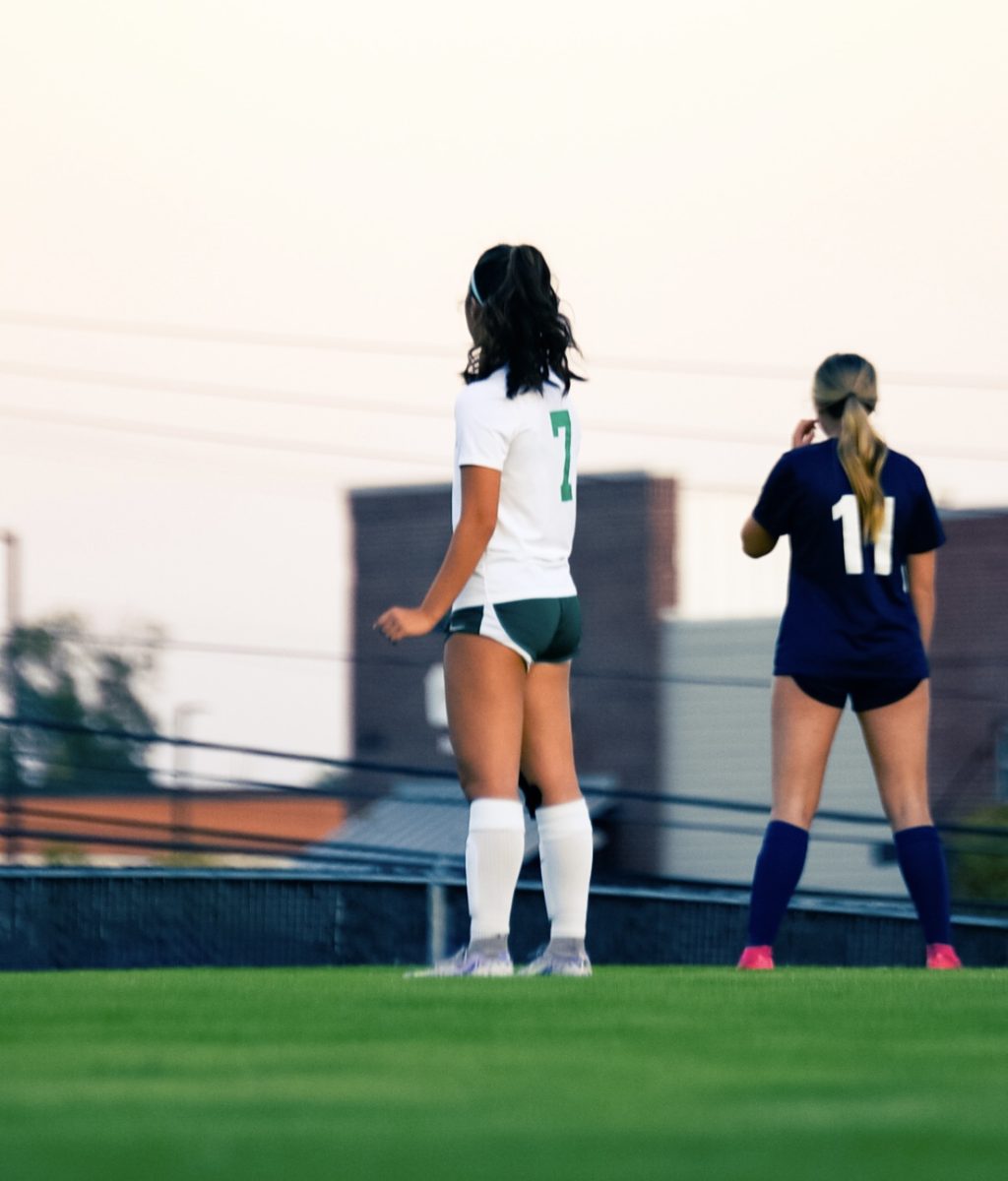 Ella Choi (10) prepares to begin her soccer game. She suffered an ACL tear during her 8th grade soccer season.